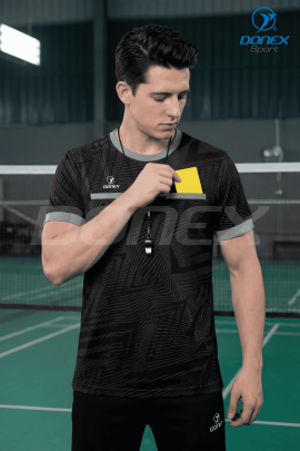 Áo thể thao nam MC-9162-08-05 Đen phối ghi